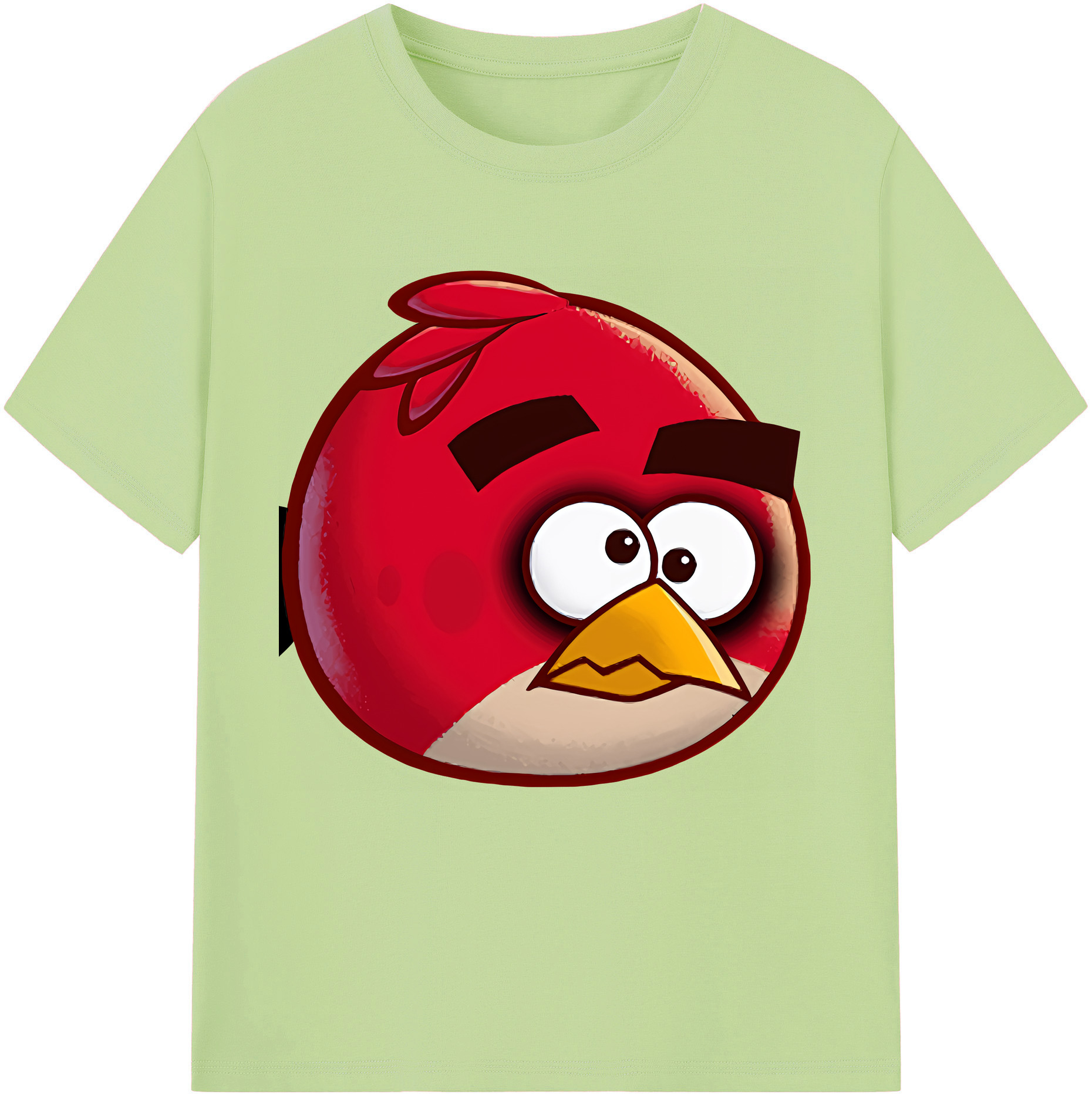 （画像用） Angry Birds アングリーバード 綿100％半袖Tシャツ（フロントプリント）